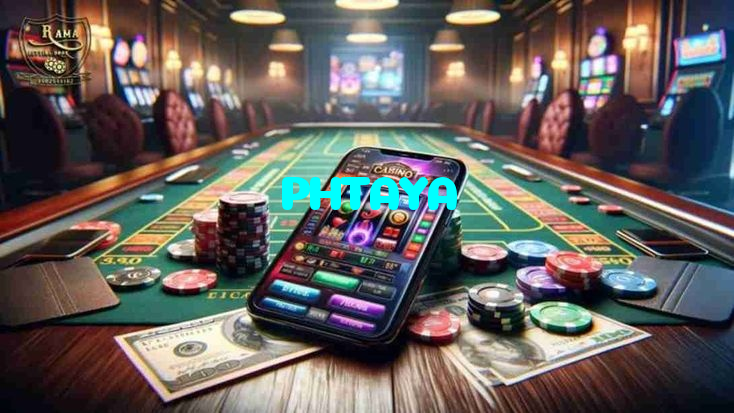 PHTAYA casino presented on mobile device in Pakistan with slots and live games